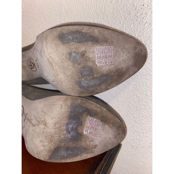 ASH Taupe Platform Suede Pump High Heels Size 7.5 - Picture 8 of 9